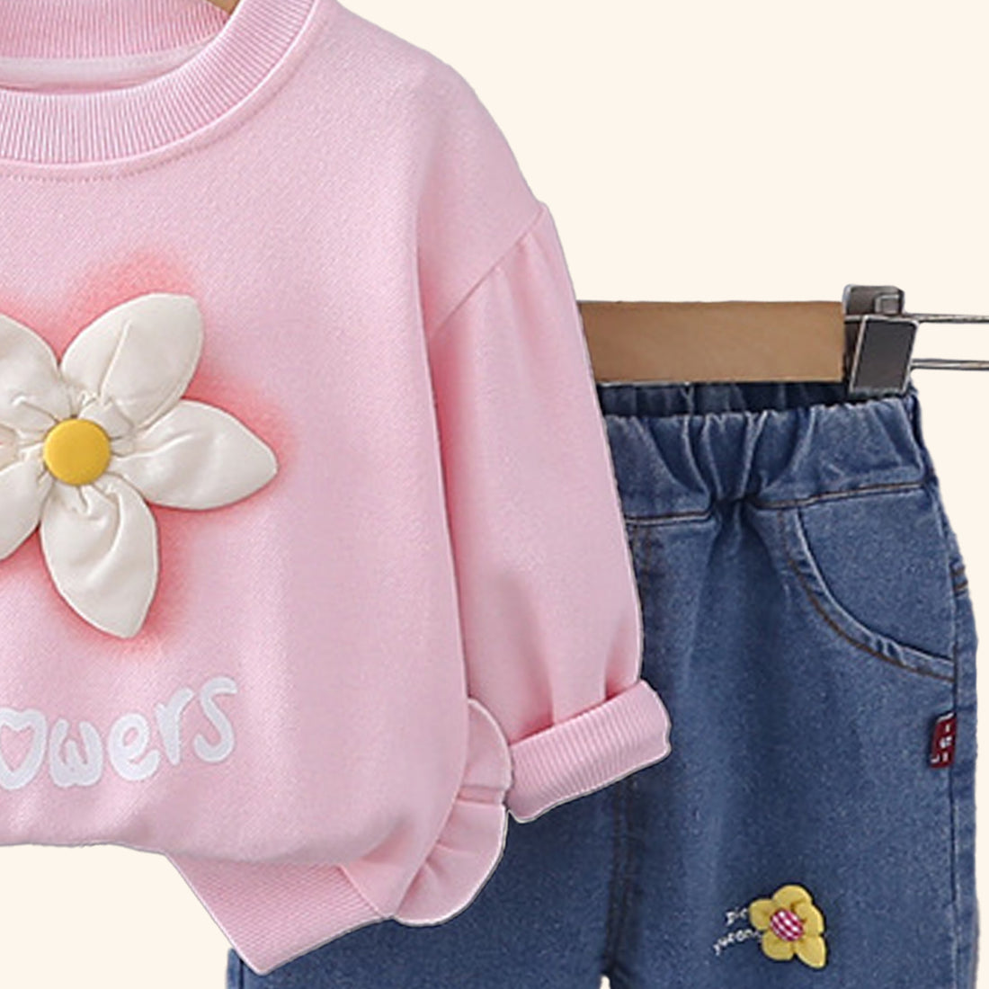 GIRL'S 2 PEICE FLOWER SET