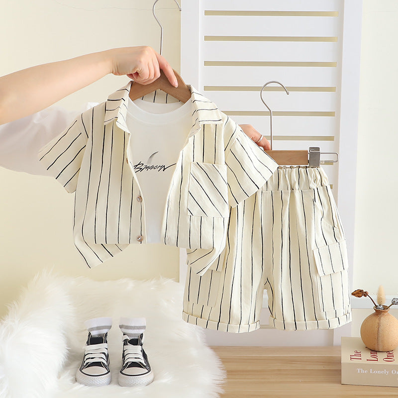 Urban Explorer Kids Co-ord Set – Ivory | Soft Cotton Outfit