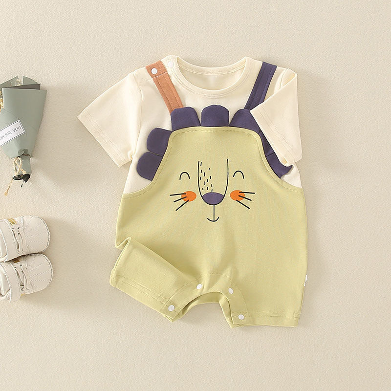 Suspender Style Baby Jumpsuit Romper | Premium Cotton Outfit
