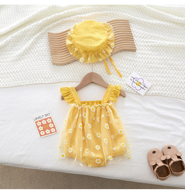 Sunshine Daisy Romper Set