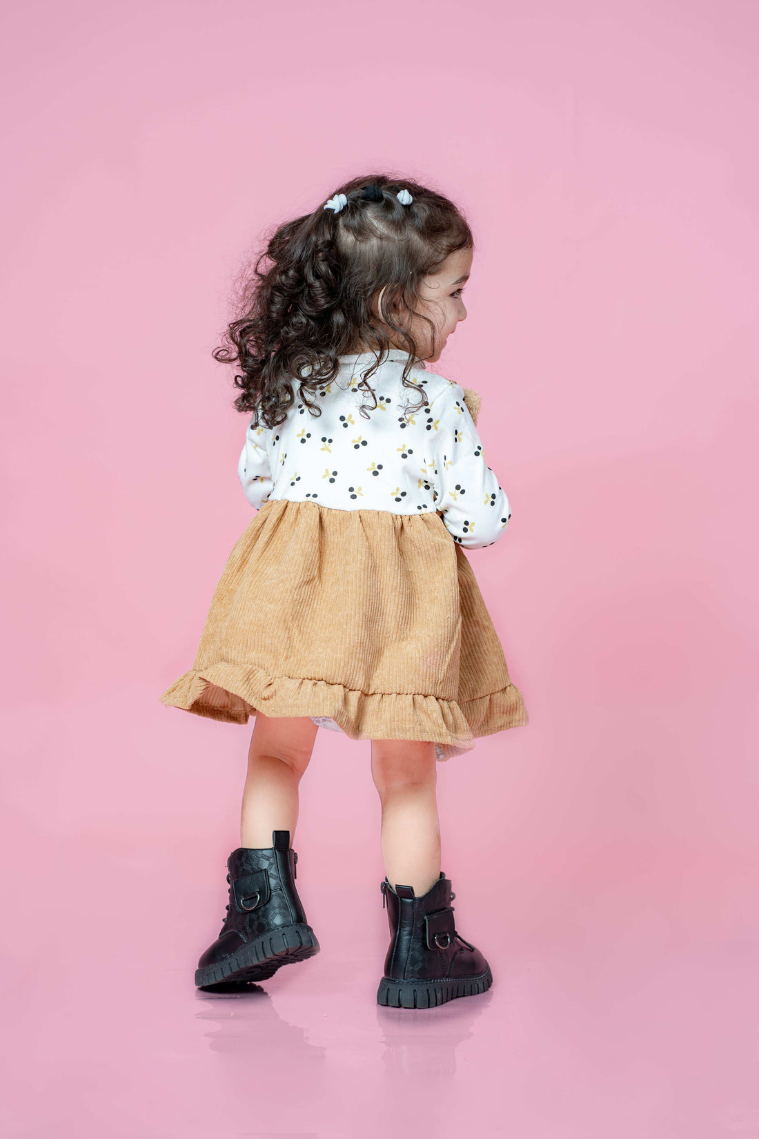 GIRL'S BROWN KITTY DRESS - Tutu Tata
