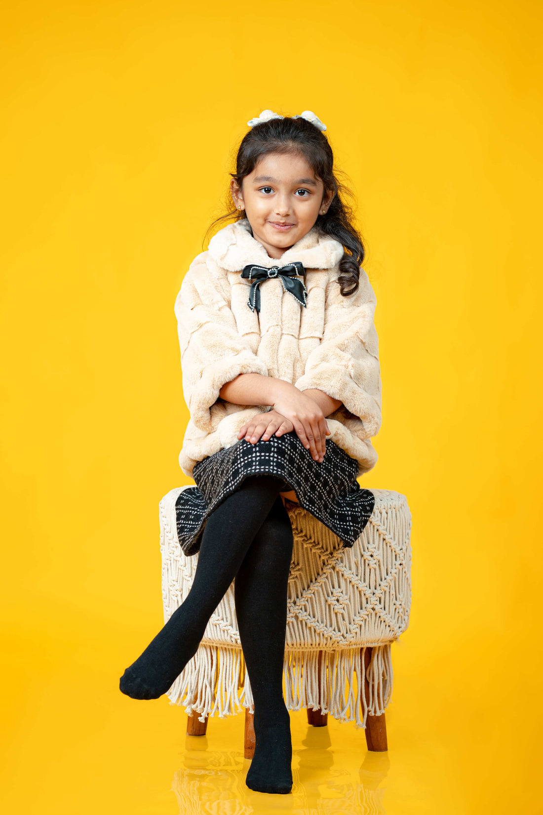 GIRL'S FAUX FUR JACKET - Tutu Tata