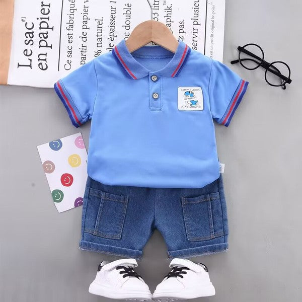 Summer Polo t-shirt and shorts set