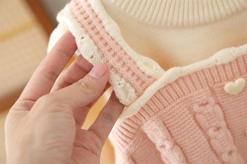 Heart-shaped buttons