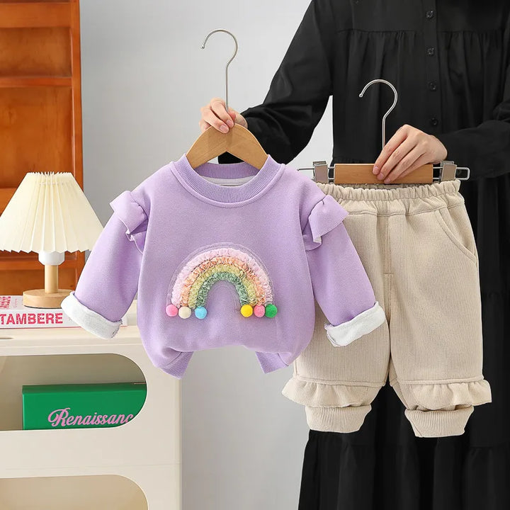 Girl's 2 piece rainbow set