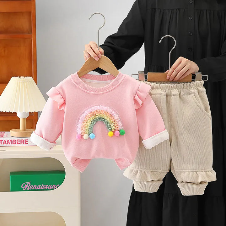 Girl's 2 piece rainbow set