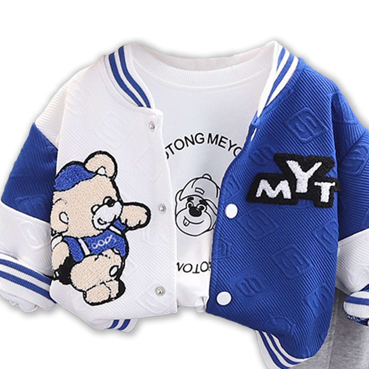 BOY'S  BASEBALL JACKET 3 PIECE SET