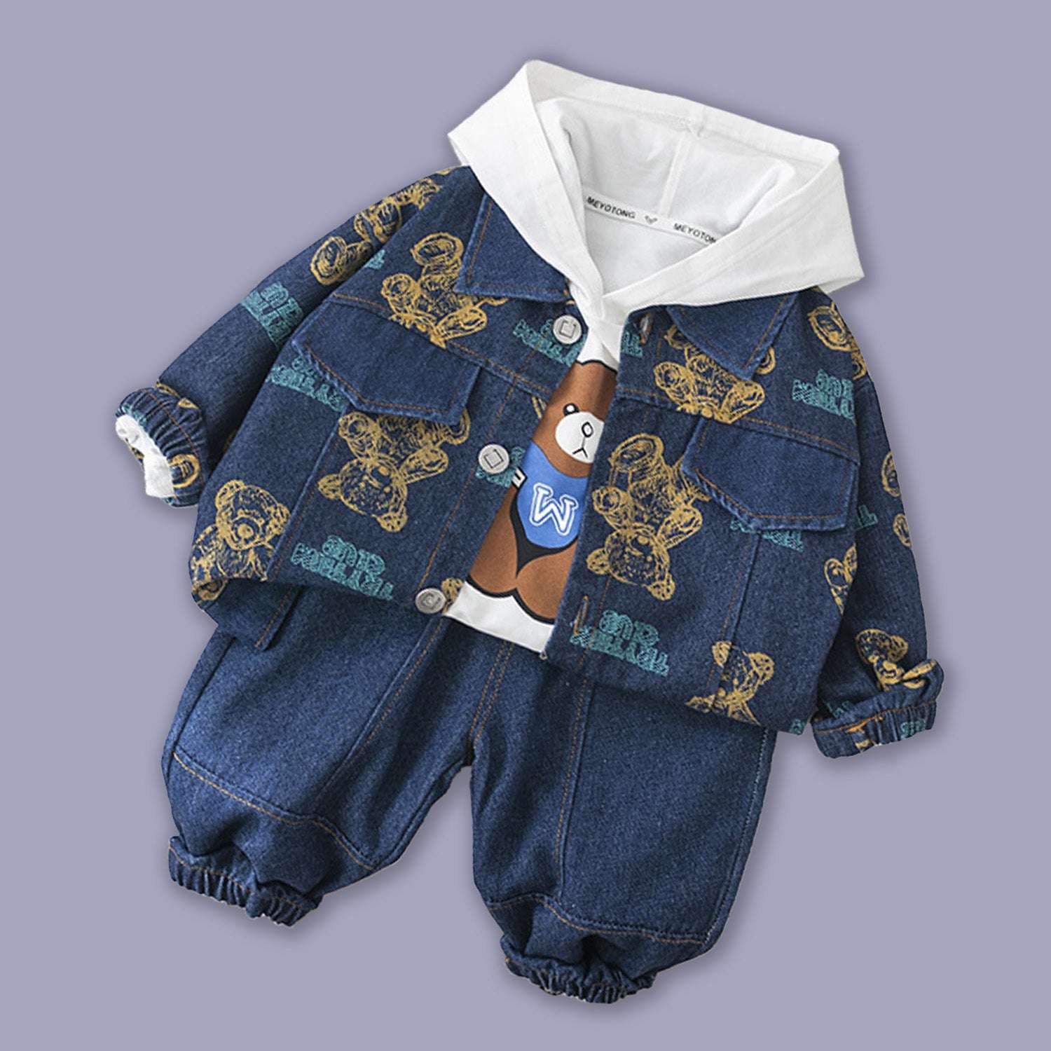 BOY'S DENIM 3 PIECE SET
