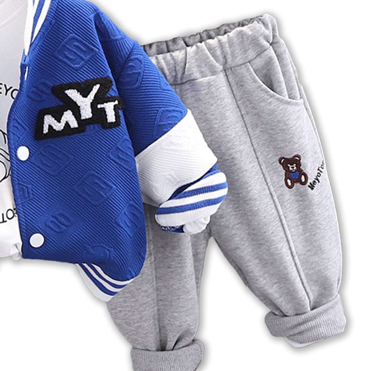 BOY'S  BASEBALL JACKET 3 PIECE SET