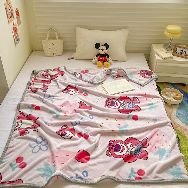 Strawberry bear kids blanket