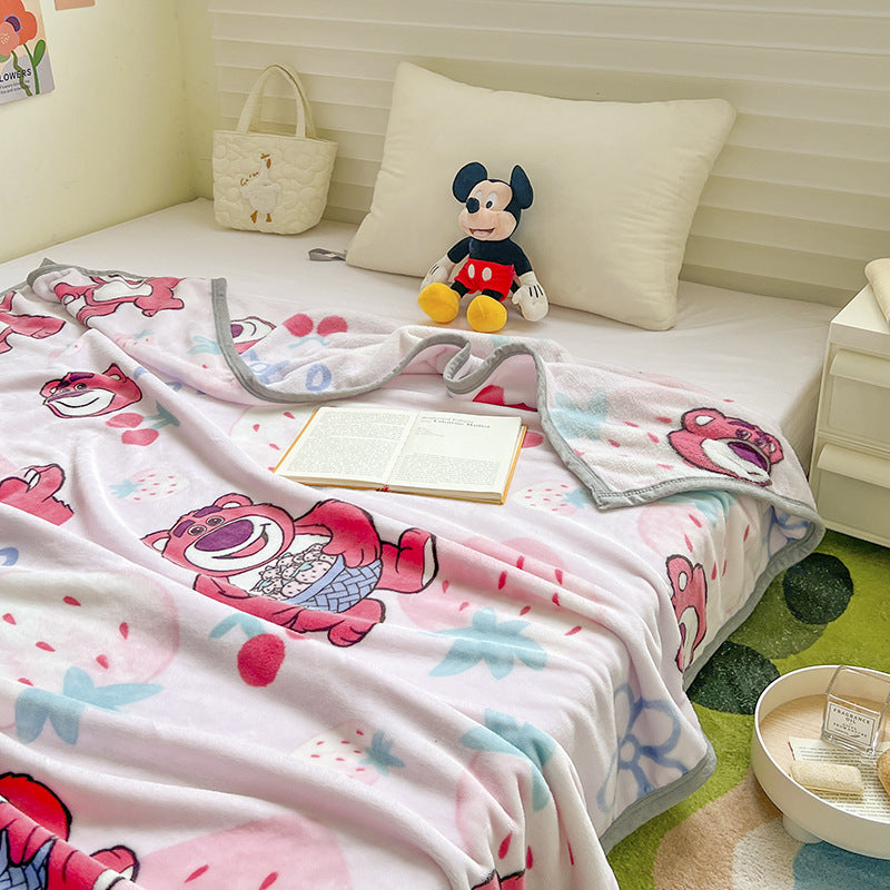 Strawberry bear kids blanket