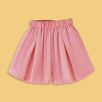 Peach flowered top and skirt set