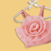 Peach flowered top and skirt set