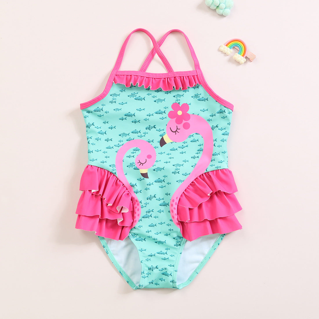 Flamingo girl's swimwear