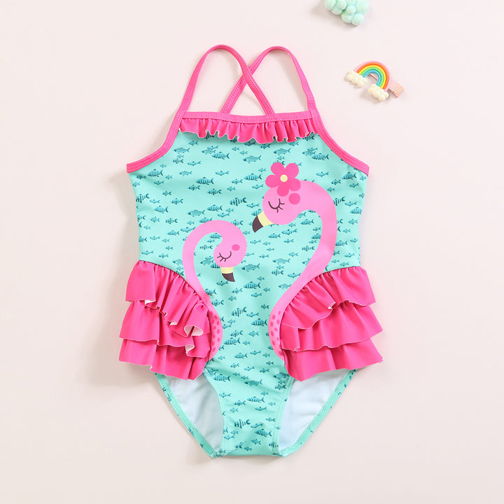 Flamingo girl's swimwear