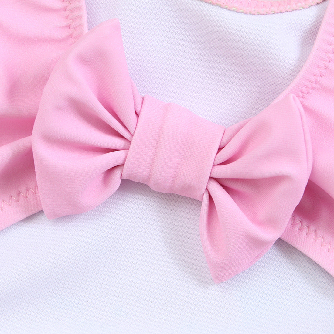 Fuchsia swan girl's swimwear