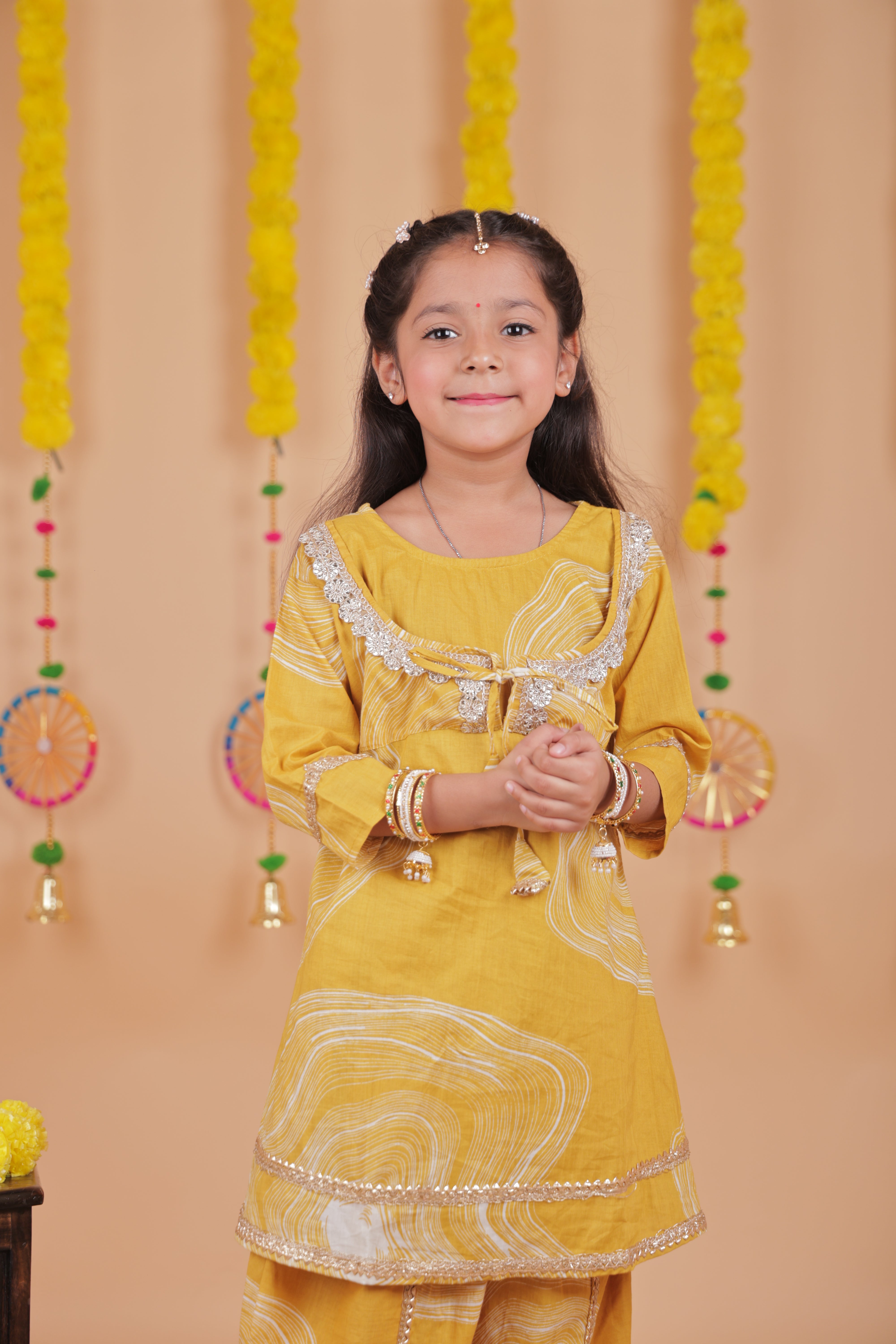 Sunshine Swirl Patiala Set
