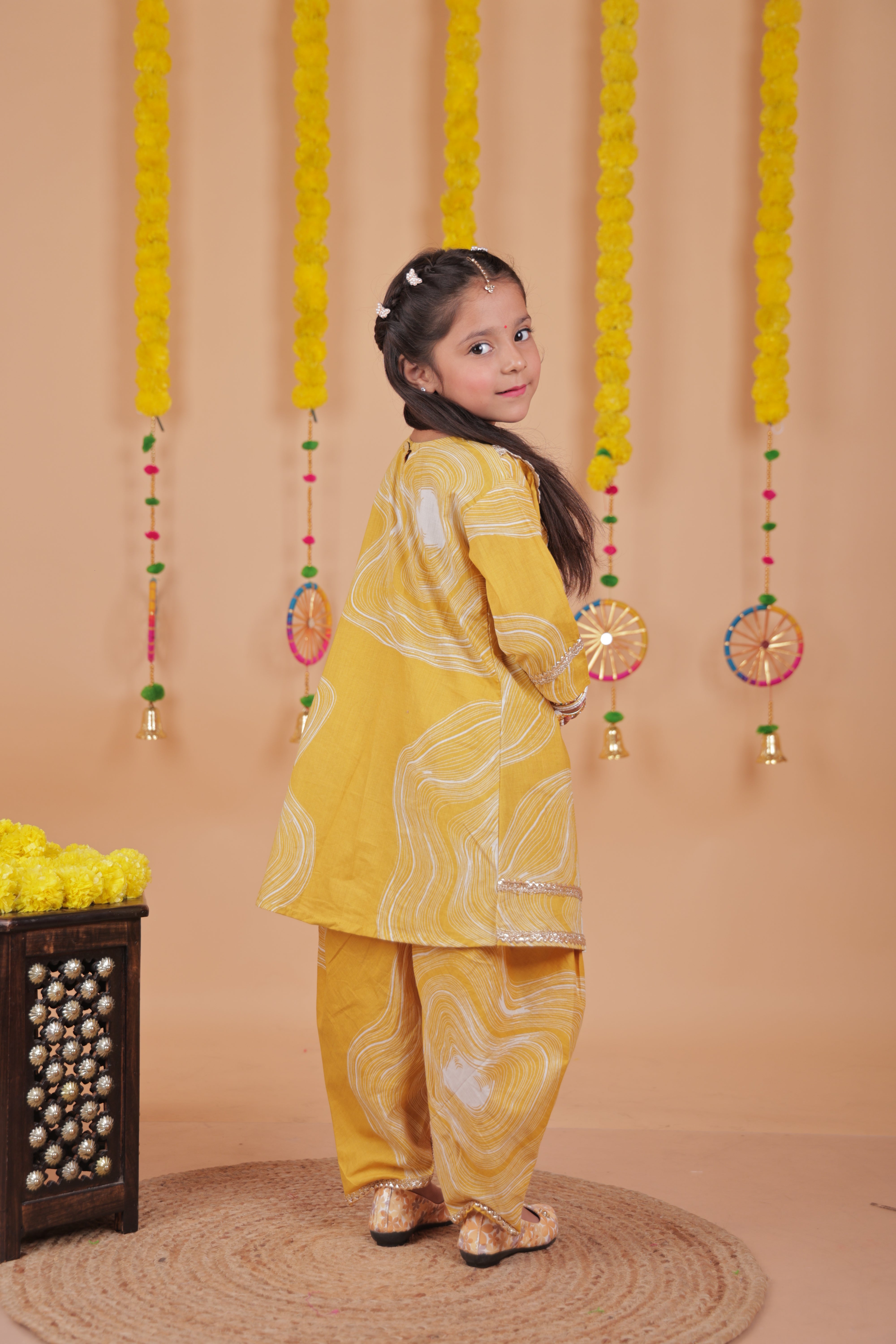 Sunshine Swirl Patiala Set