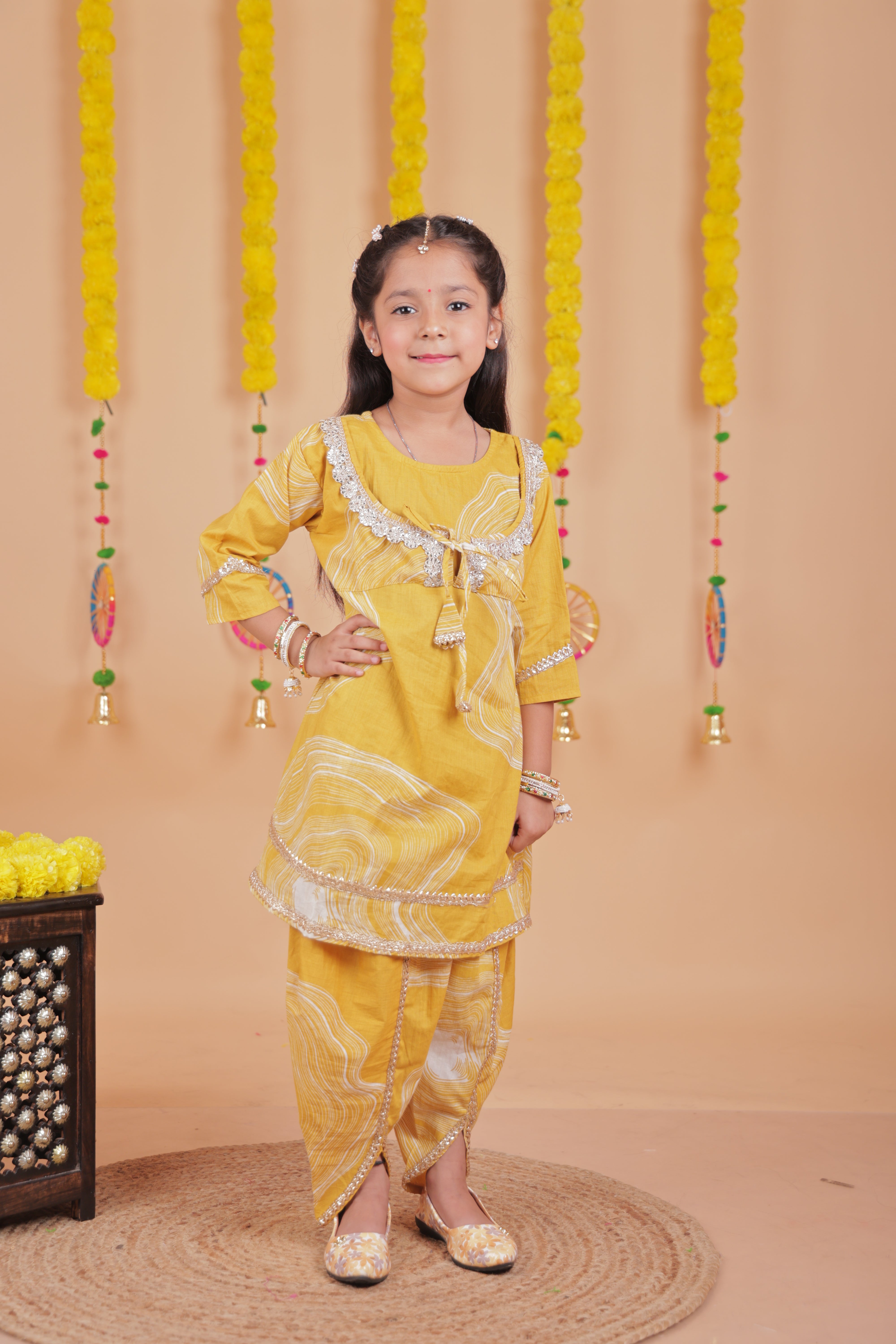 Sunshine Swirl Patiala Set