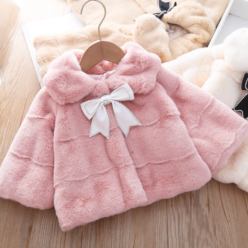 GIRL'S FAUX FUR JACKET - Tutu Tata