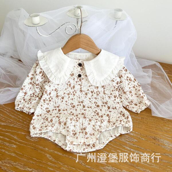 Vintage bloom baby romper - New Born