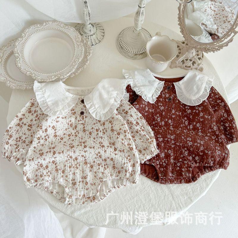 Vintage bloom baby romper - New Born