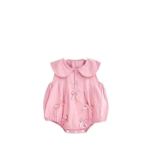 Fuchsia Body Suit with Bow - New Born