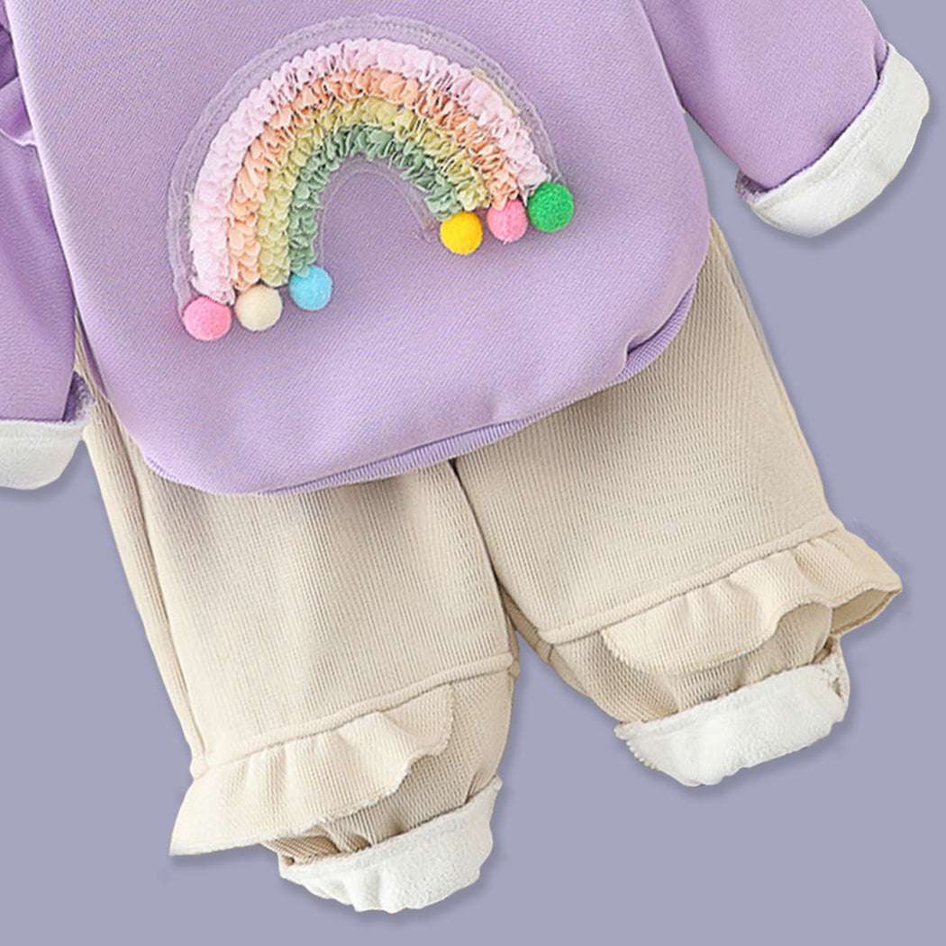 GIRL'S 2 PIECE RAINBOW SET