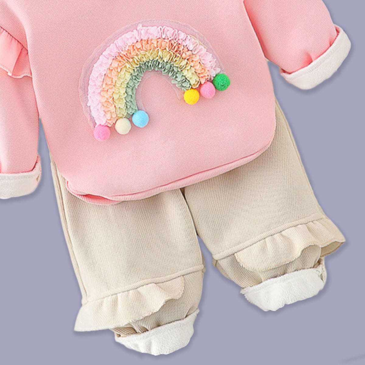 GIRL'S 2 PIECE RAINBOW SET