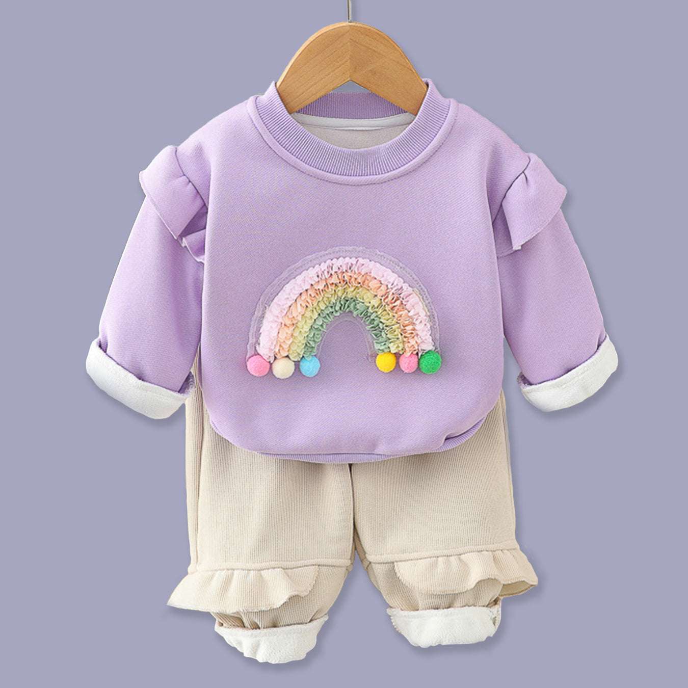 GIRL'S 2 PIECE RAINBOW SET