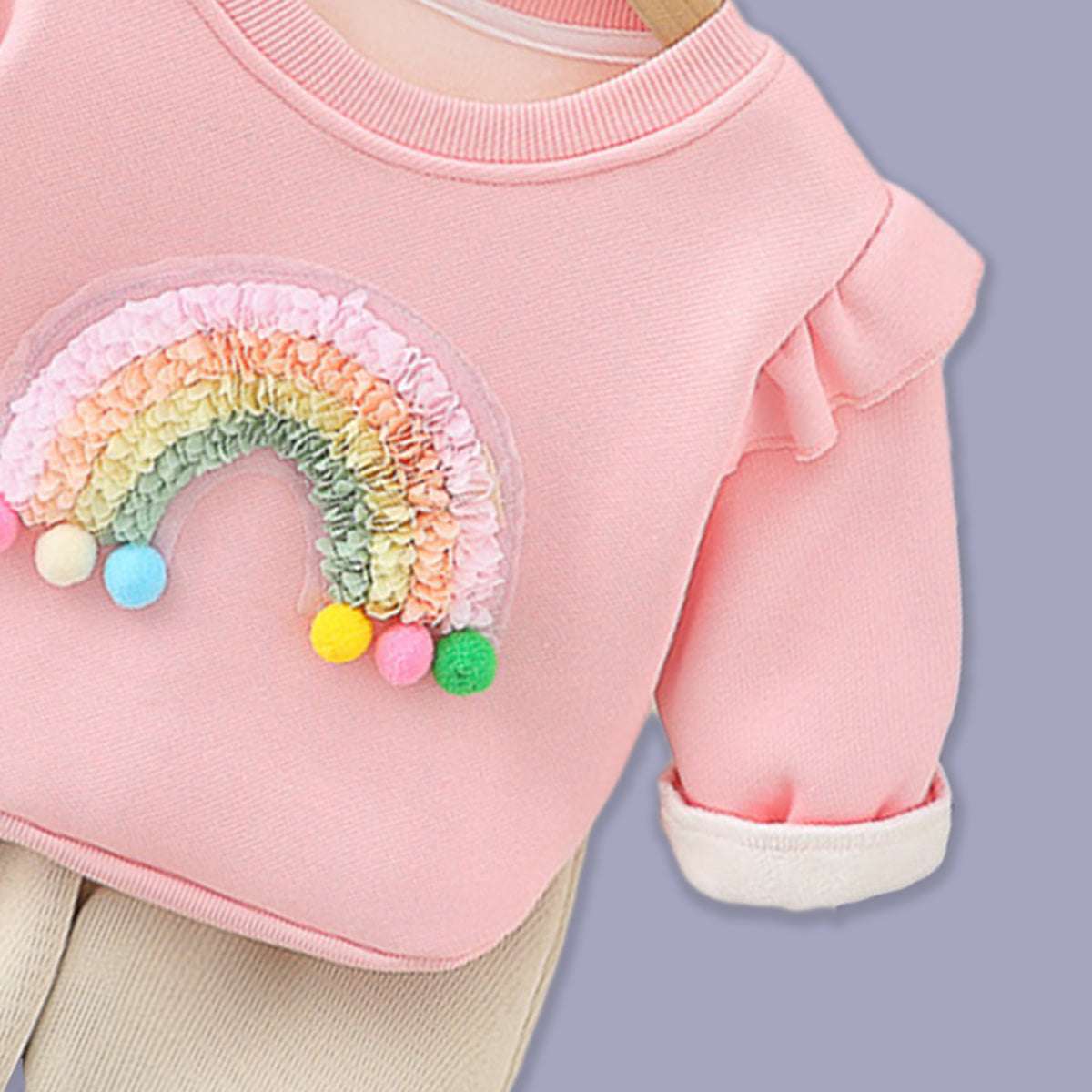 GIRL'S 2 PIECE RAINBOW SET