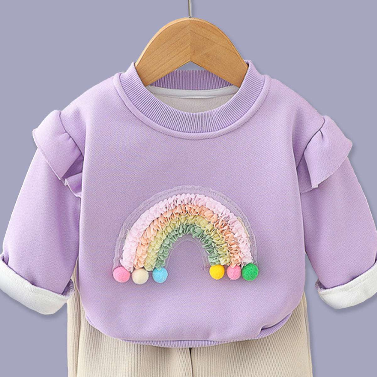 GIRL'S 2 PIECE RAINBOW SET