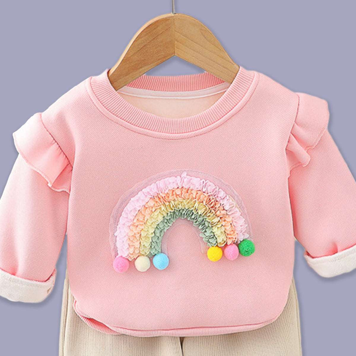 GIRL'S 2 PIECE RAINBOW SET
