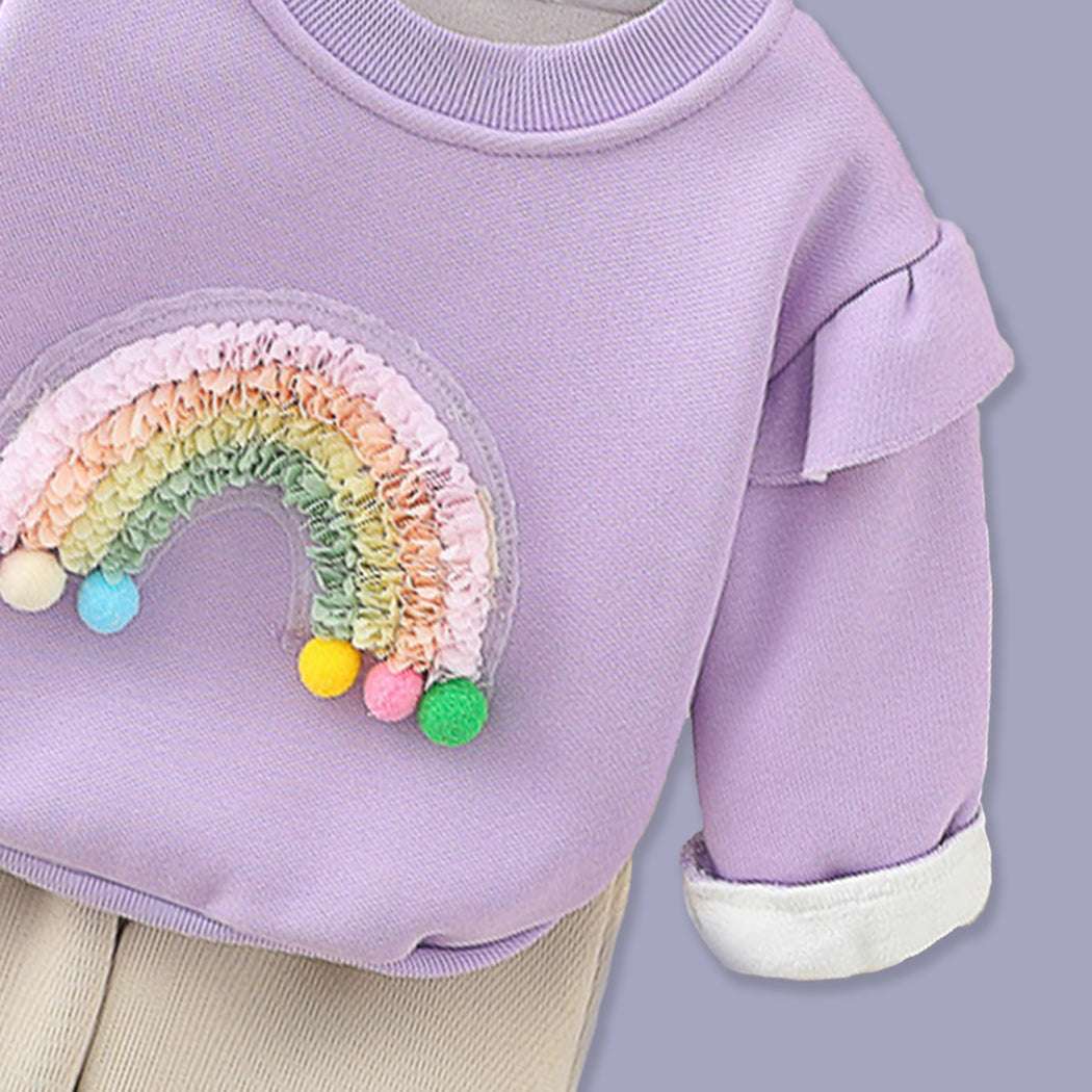 GIRL'S 2 PIECE RAINBOW SET