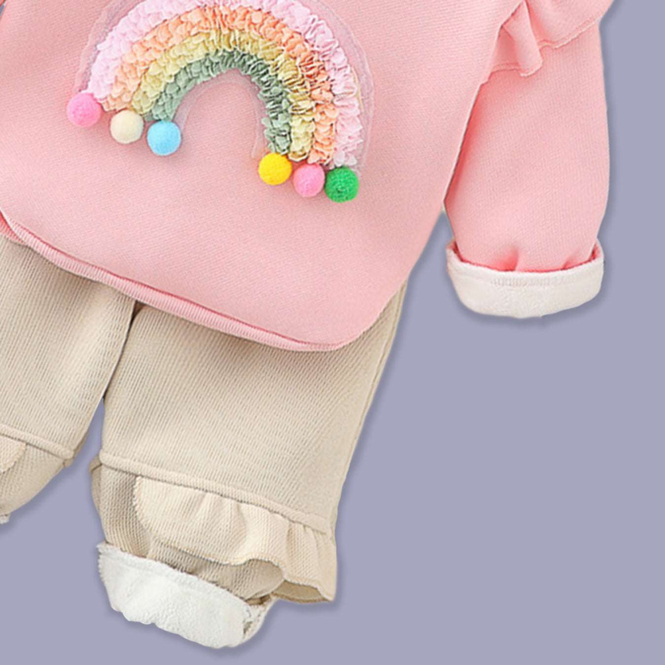GIRL'S 2 PIECE RAINBOW SET