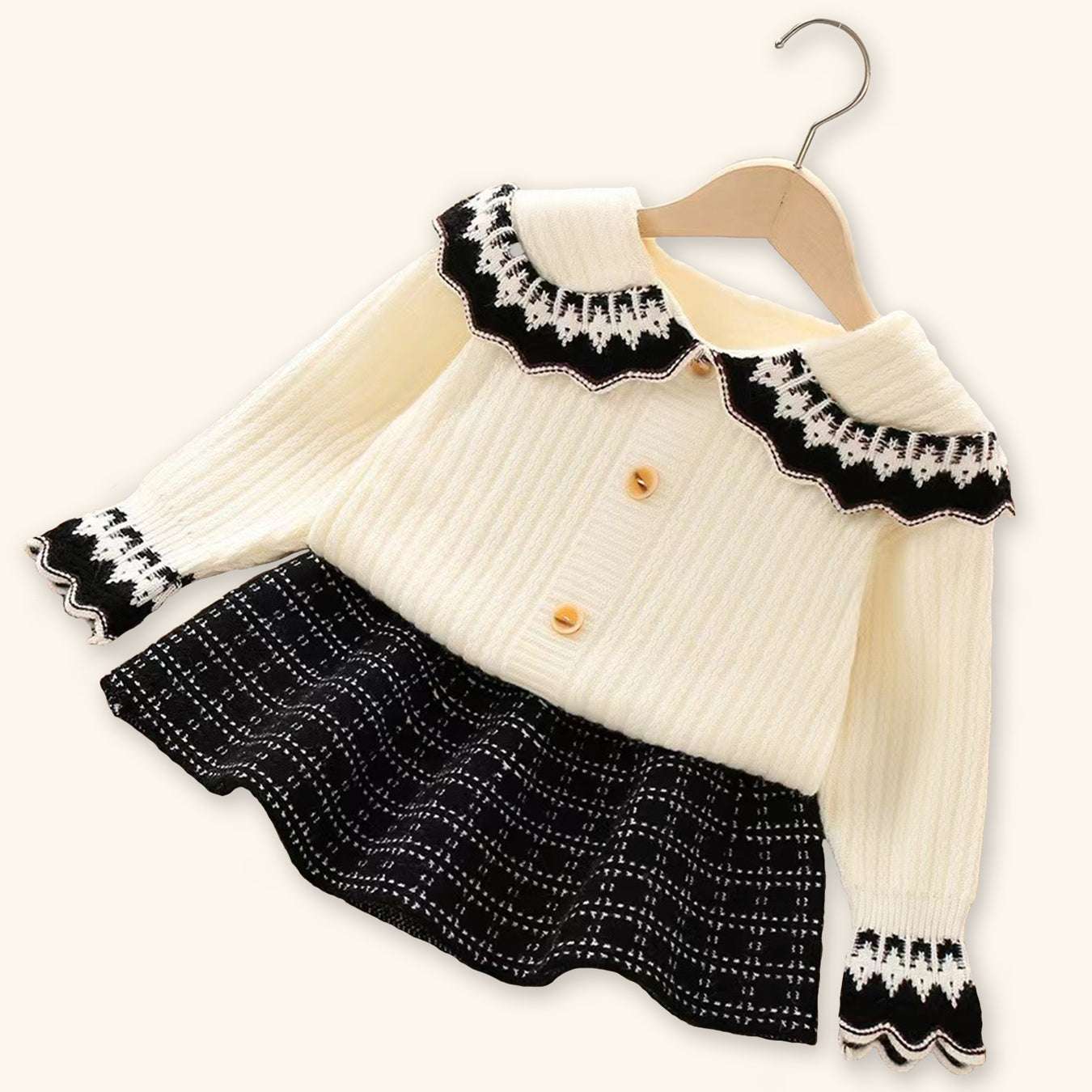 GIRL'S SKIRT SWEATER SET