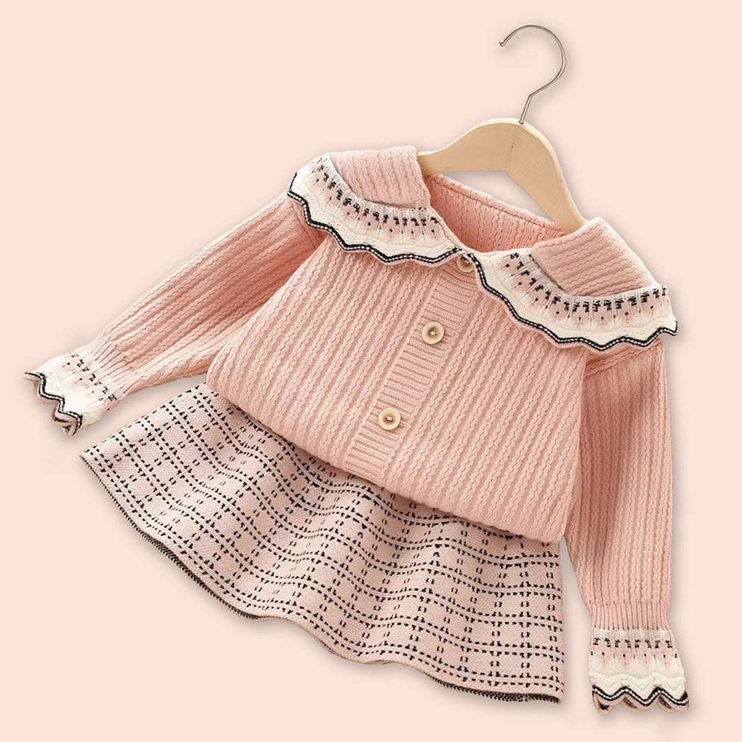 GIRL'S SKIRT SWEATER SET
