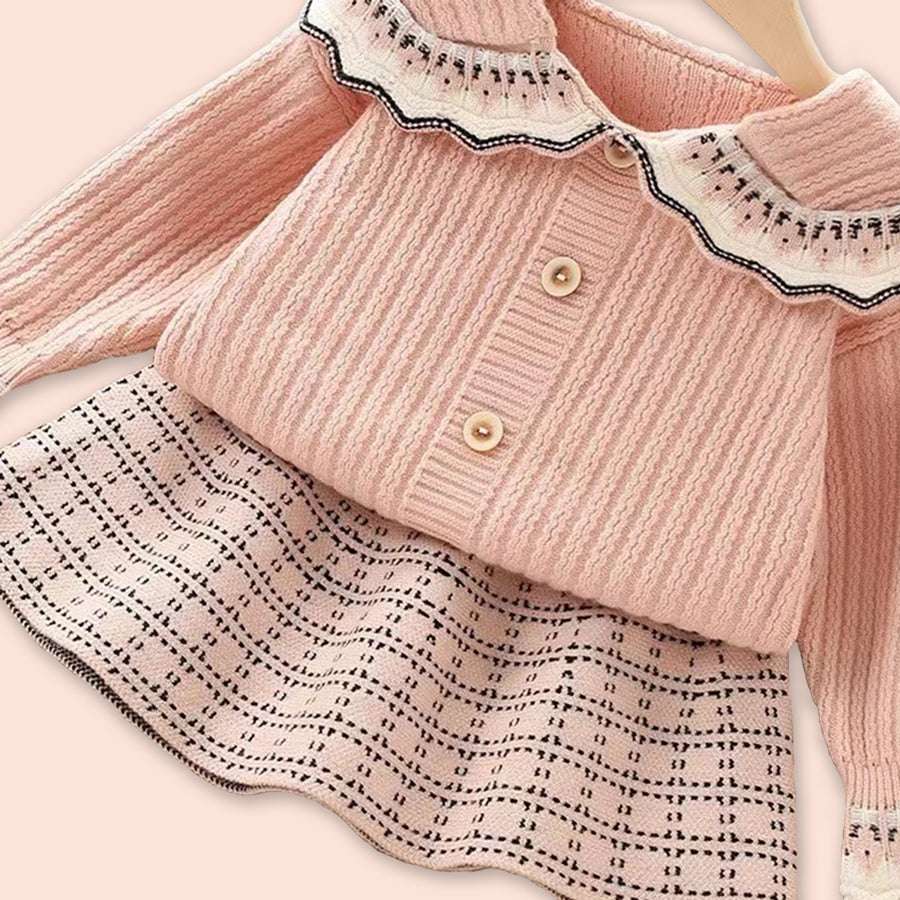 GIRL'S SKIRT SWEATER SET
