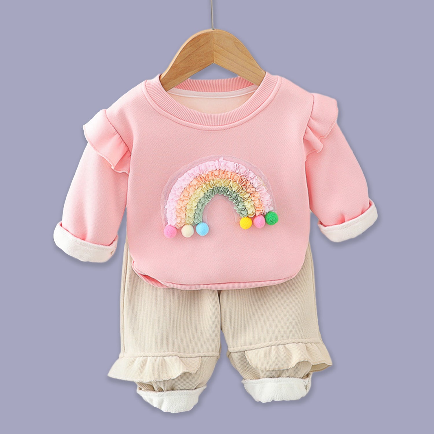 GIRL'S 2 PIECE RAINBOW SET