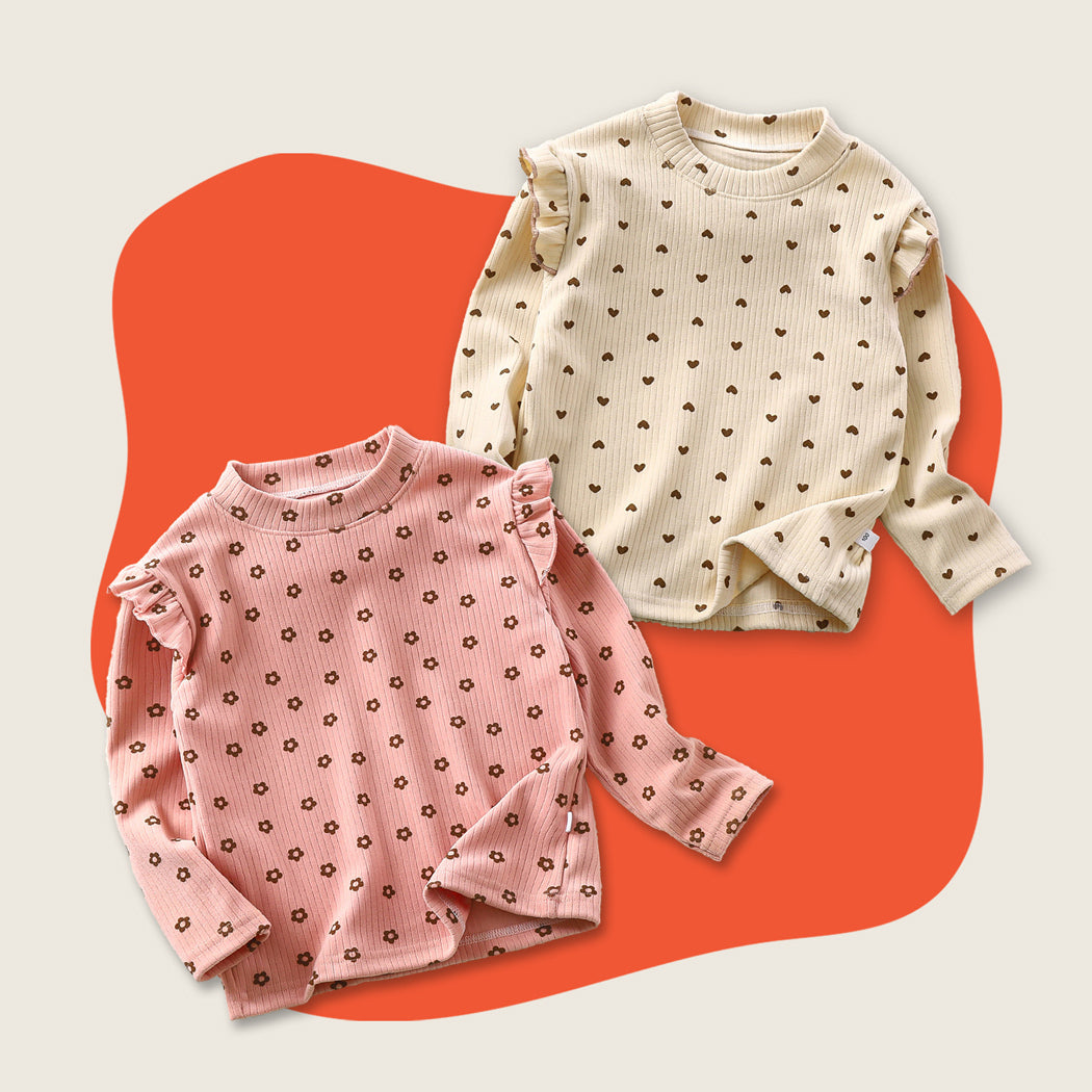 GIRL'S FULL SLEEVE TOP (Pack of 2)