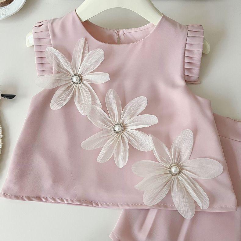 Pink Summer Girls Outfit Set