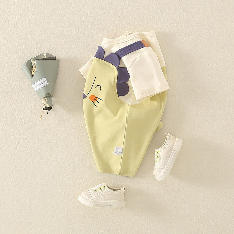 Suspender Style Baby Jumpsuit Romper | Premium Cotton Outfit