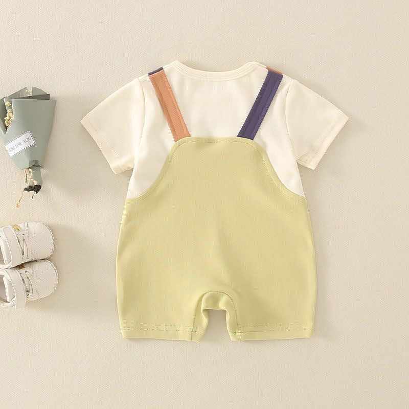 Suspender Style Baby Jumpsuit Romper | Premium Cotton Outfit