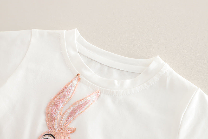 Ballet Bunny Kids T-Shirt & Shorts Set | Premium Cotton Outfit