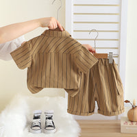 Urban Explorer Kids Co-ord Set – Khaki | Premium Cotton Outfit