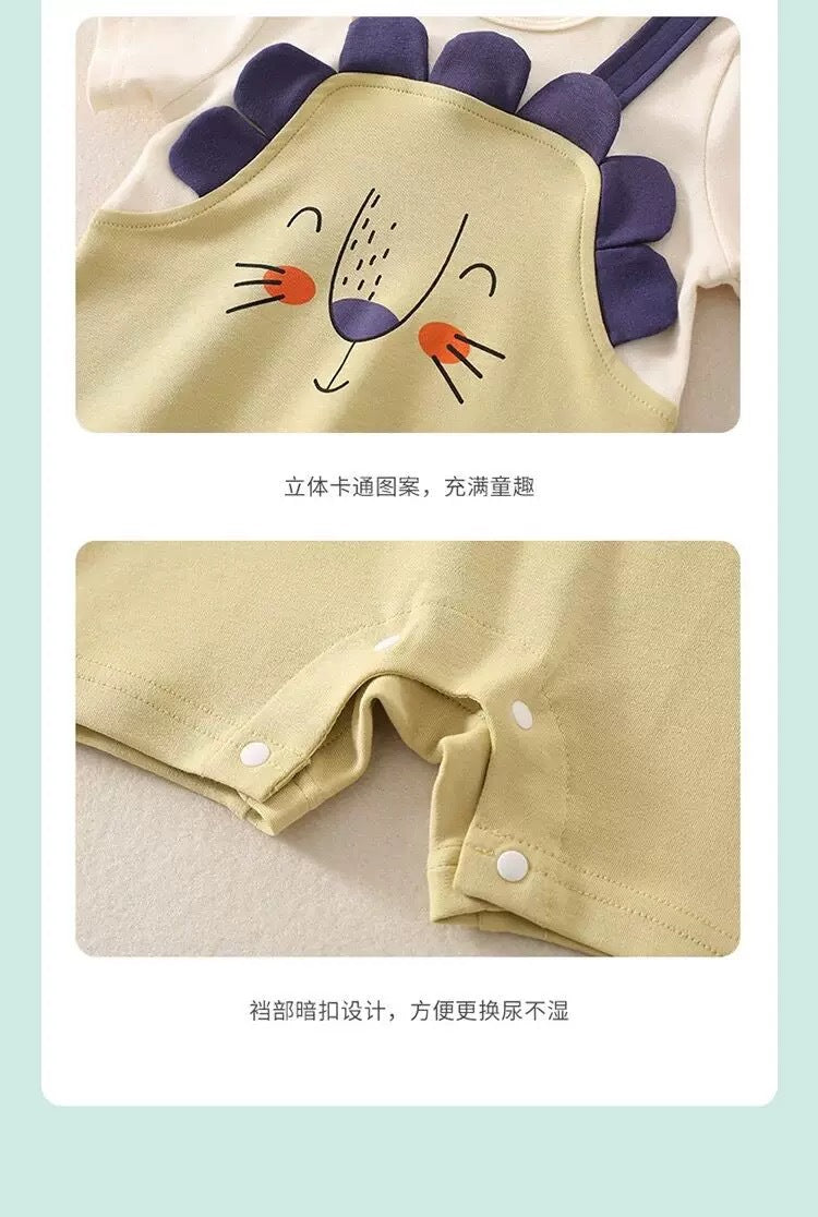 Suspender Style Baby Jumpsuit Romper | Premium Cotton Outfit