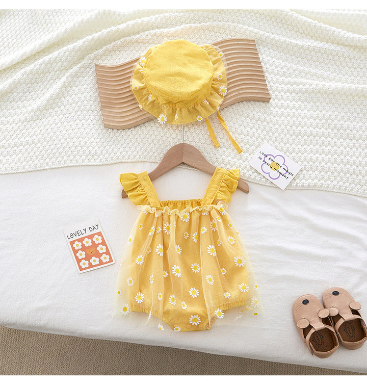 Sunshine Daisy Romper Set