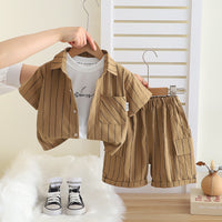 Urban Explorer Kids Co-ord Set – Khaki | Premium Cotton Outfit