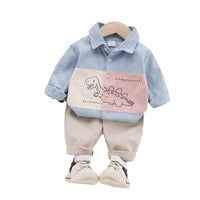 Cool Blue Summer Shirt with Pants Set