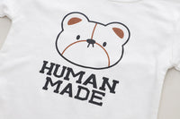 Boys’ Striped Cotton Shirt Set – 3-Piece Casual Outfit (Bear Print T-Shirt, Striped Shirt & Jeans)